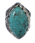Turquoise Authentic Sterling Silver Ring Size 5-1/4 RX92983